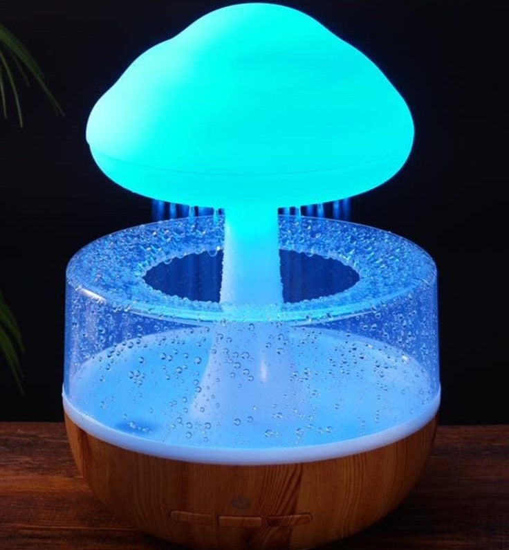 Rechargeable Cloud Rain Aroma Diffuser with LED Night Light