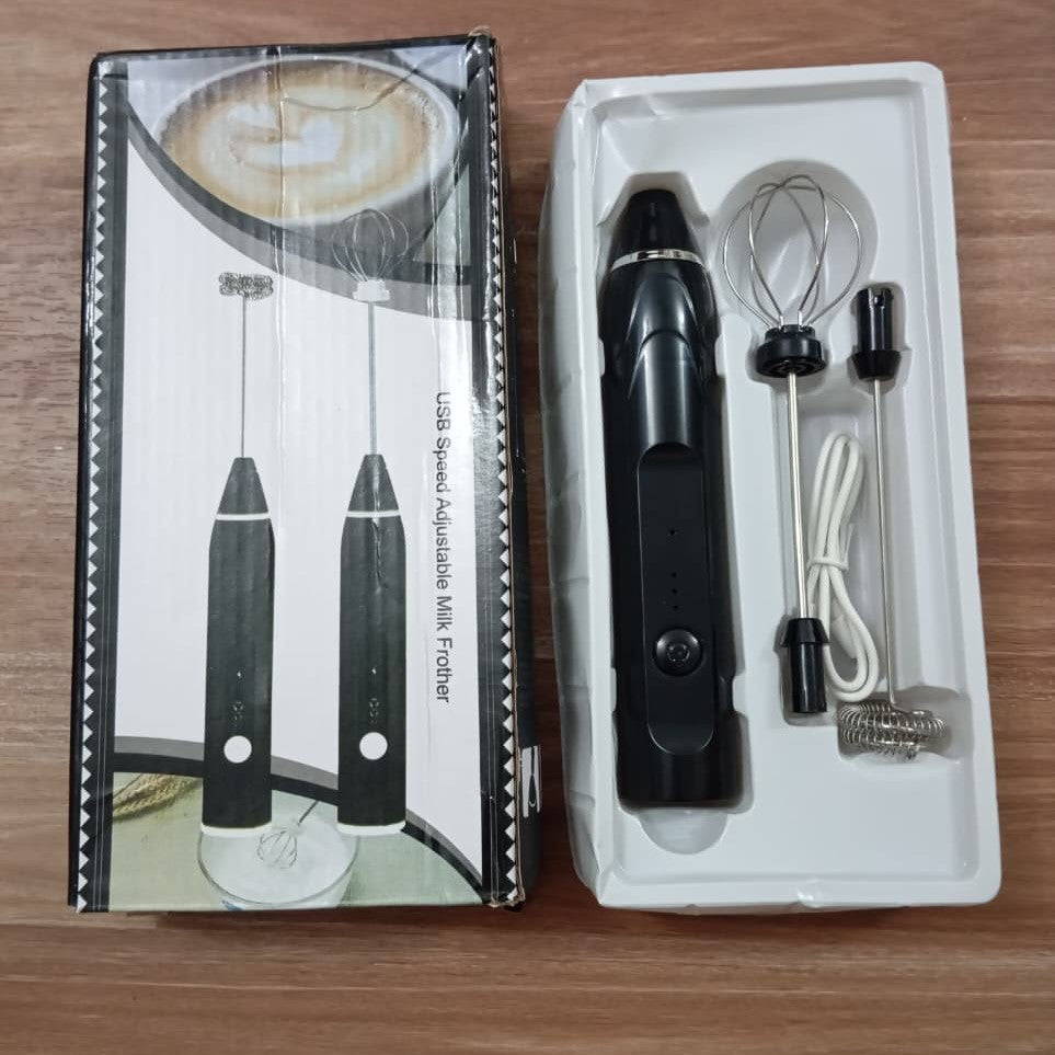 2-in-1 USB Rechargeable Milk Frother & Egg Beater