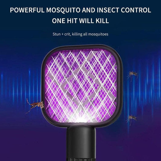 Electric USB Mosquito Killer Racket with LED Light