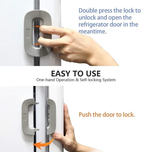 Child Safety Fridge Lock – Self-Adhesive Baby Proof Lock