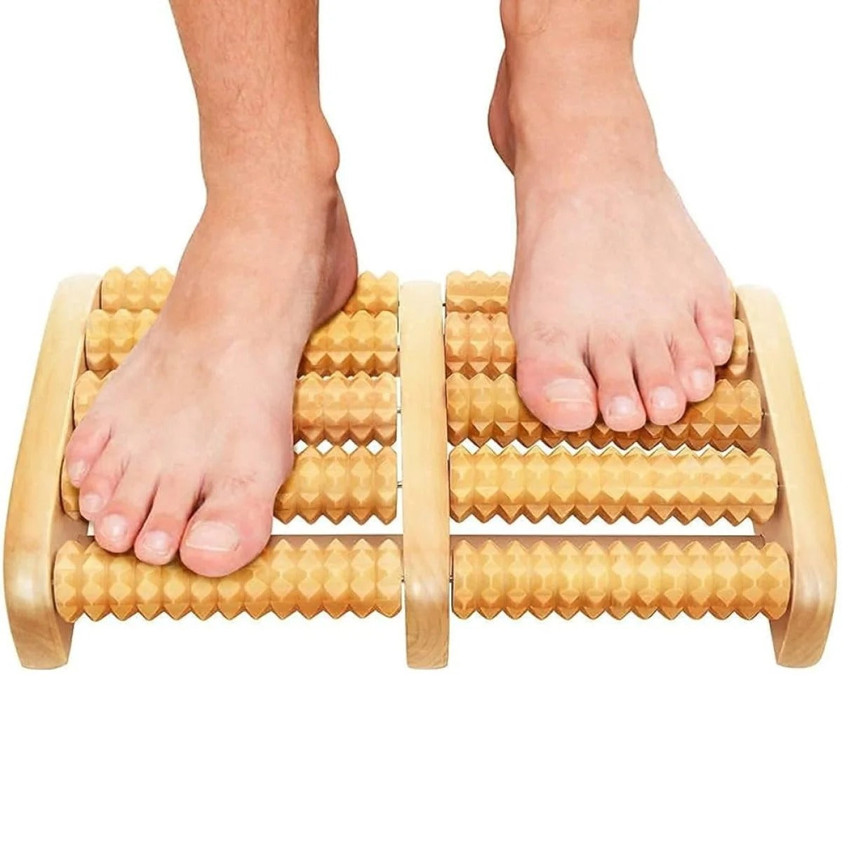 Wooden Foot Massage Roller – Natural Reflexology Foot Massager