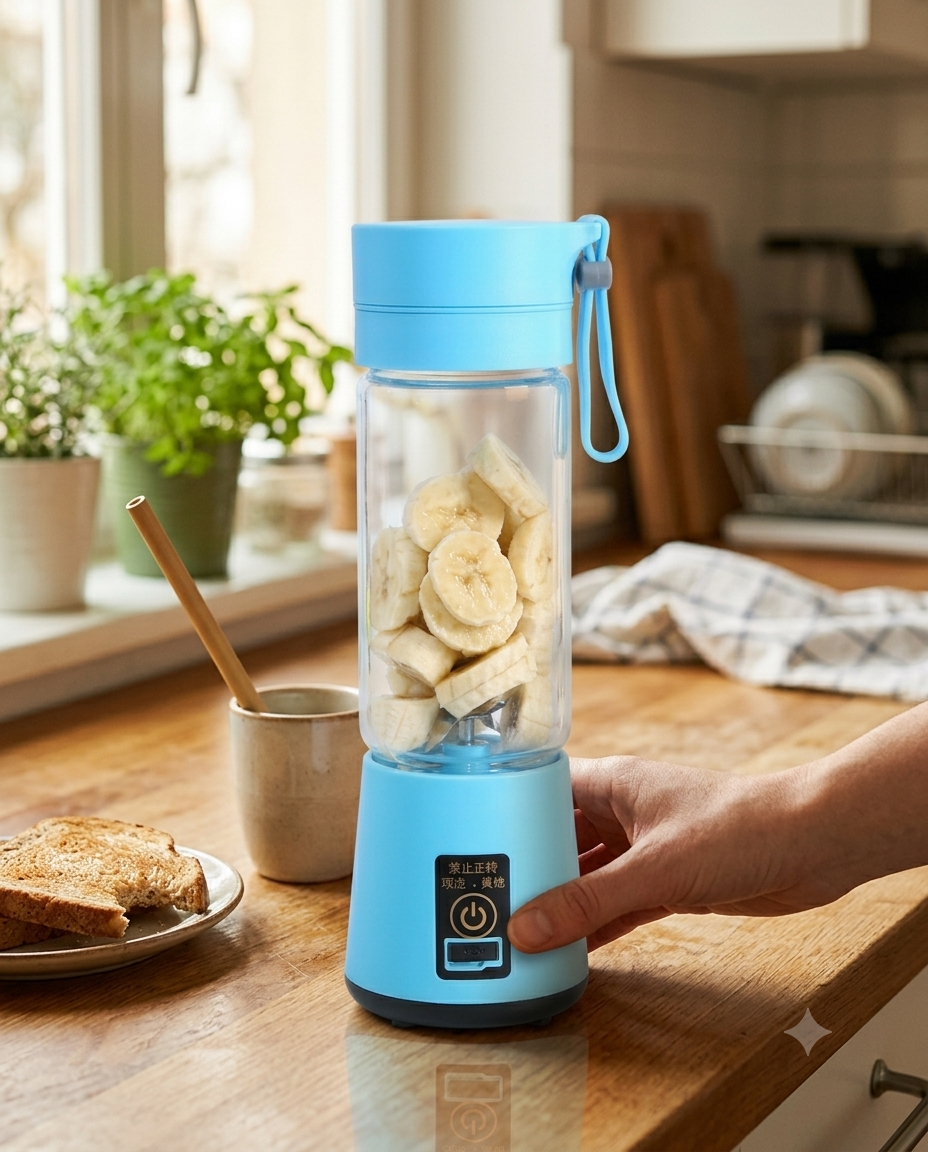Portable USB Blender – Rechargeable Personal Smoothie Maker